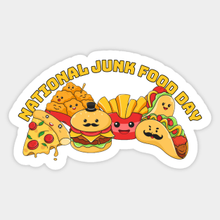 National Junk Food Day Sticker